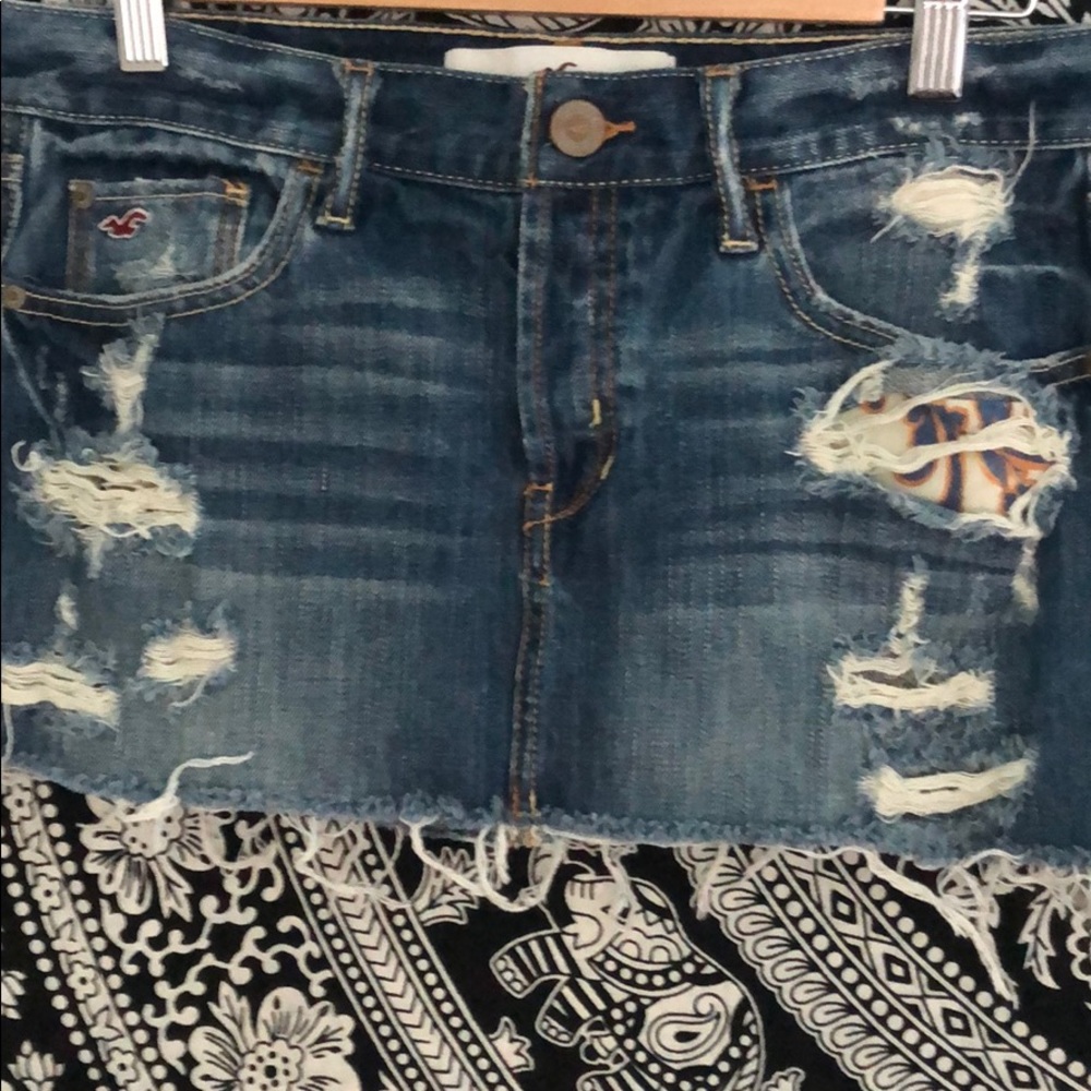 HOLLISTER NWOT JEANS MINI SKIRT